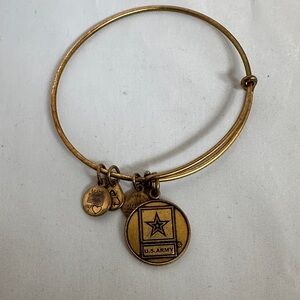 Alex and Ani Gold U.S. Army Charm Bracelet